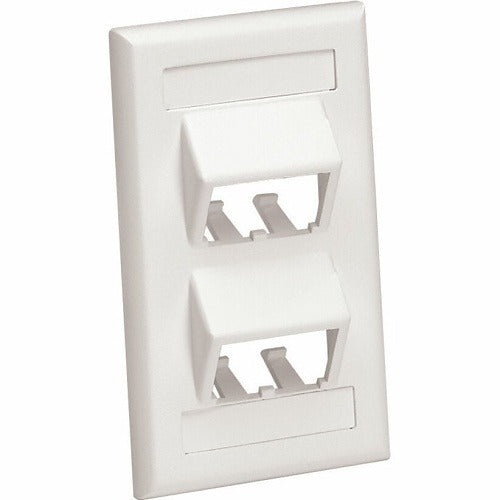 PANDUIT Panduit CFPSL4EIY Faceplate 4 Port Classic Series