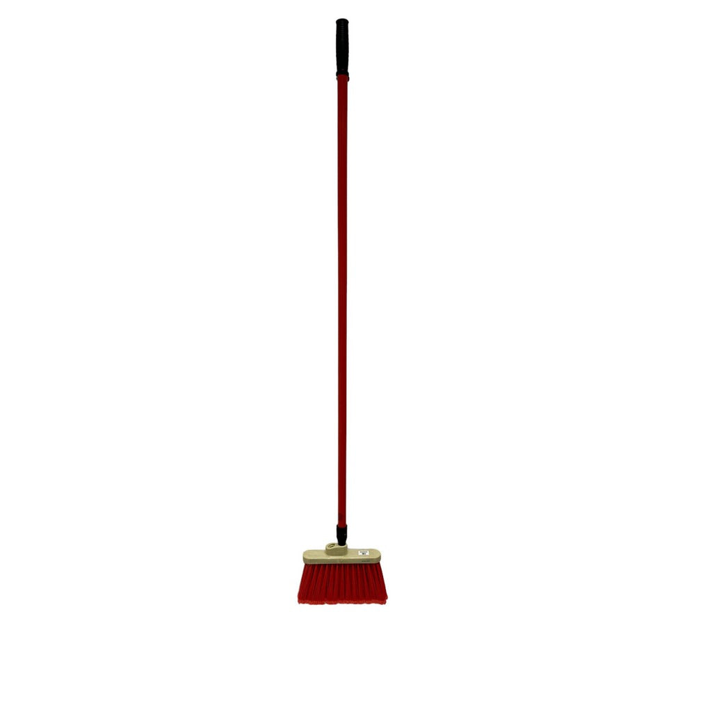 PRO-SOURCE Pro-source 45460862 Angled Broom 12 in Red Polypropylene
