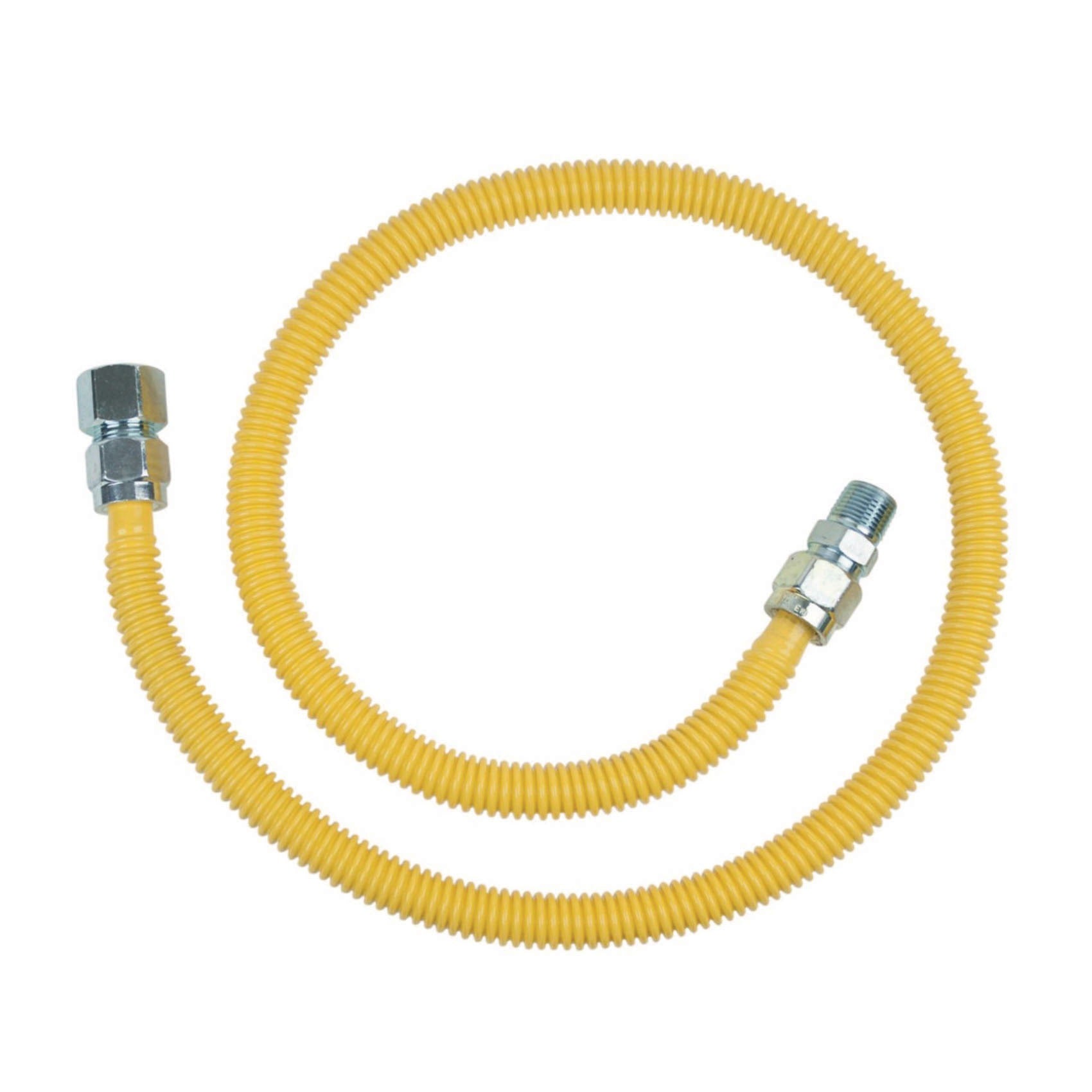 BRASSCRAFT Brasscraft CSSC24-48 ProCoat stainless steel gas connector 3/4 x 1/2 in, 48 in
