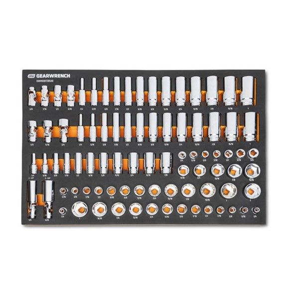 GEARWRENCH Gearwrench GWMSSKT38SAE 85pc 3/8 Drive Sae Socket Set