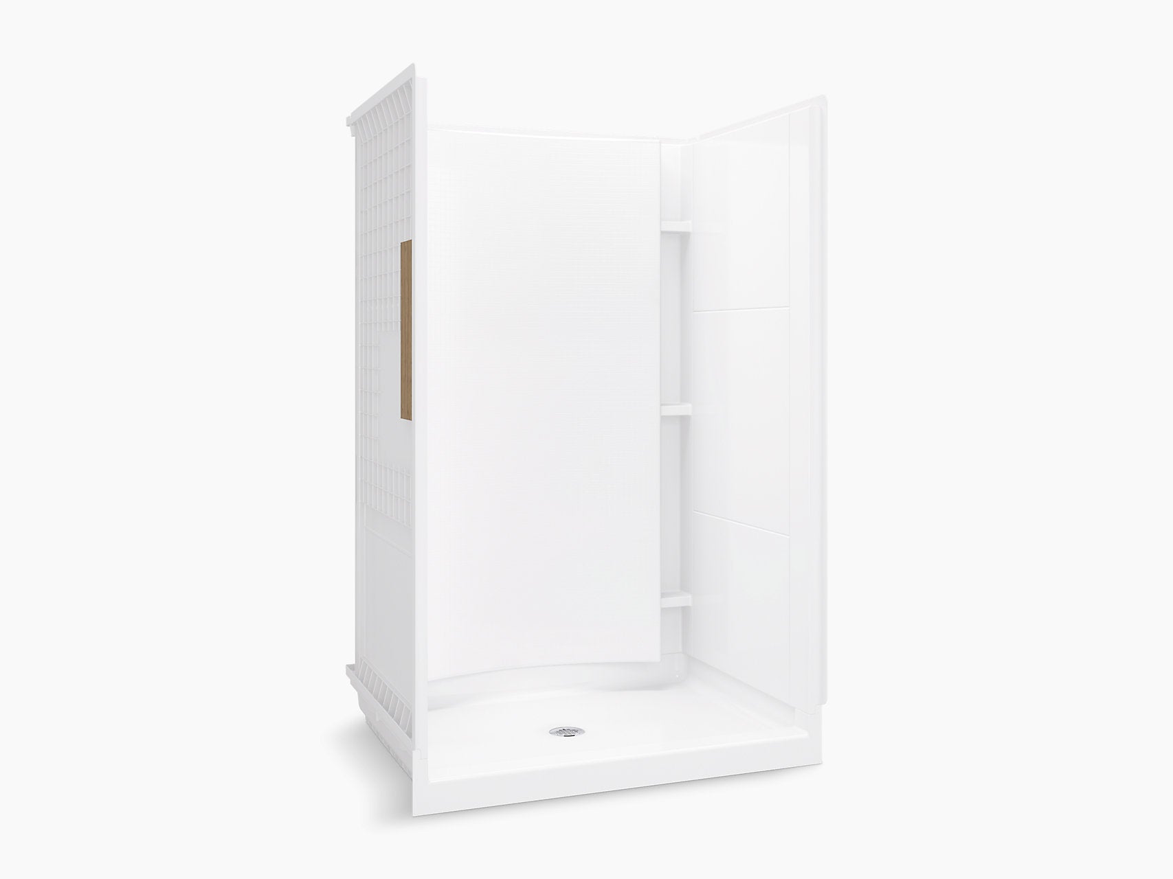 KOHLER KOHLER 72260106-0 Shower Kit 48 inches x 36 inches White