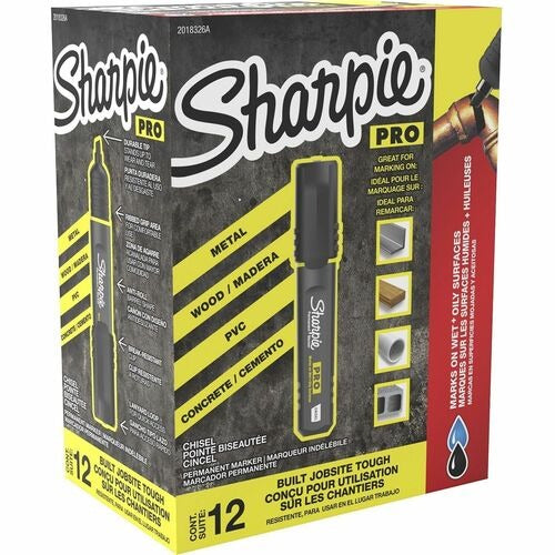 SHARPIE Newell Brands SAN2018326A Sharpie Pro Marker Chisel Tip 12pk