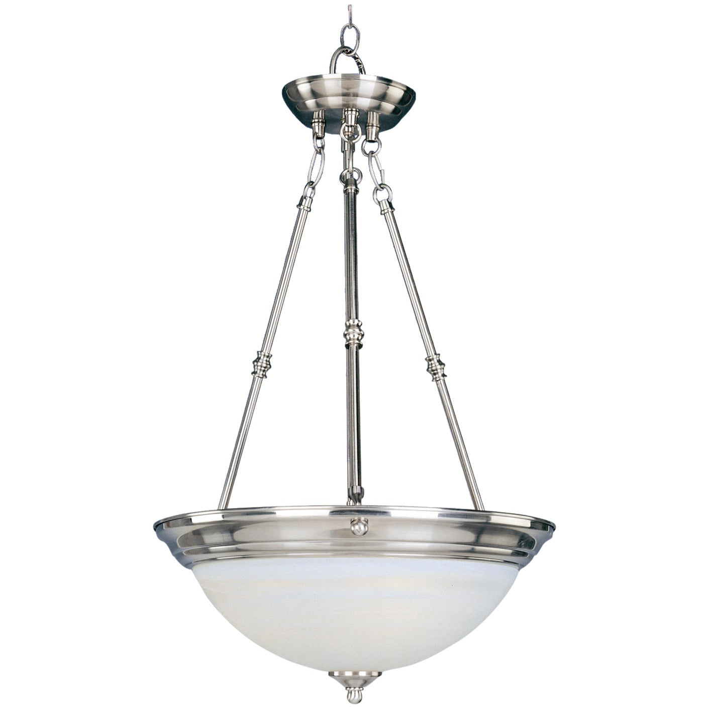 MAXIM LIGHTING Maxim Lighting 5845MRSN Essentials 3 Light Inverted Bowl Pendant 60W 15 Inch