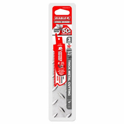 DIABLO Freud DS0408CF3 Carbide Reciprocating Blade 8 Tpi 3 Pack