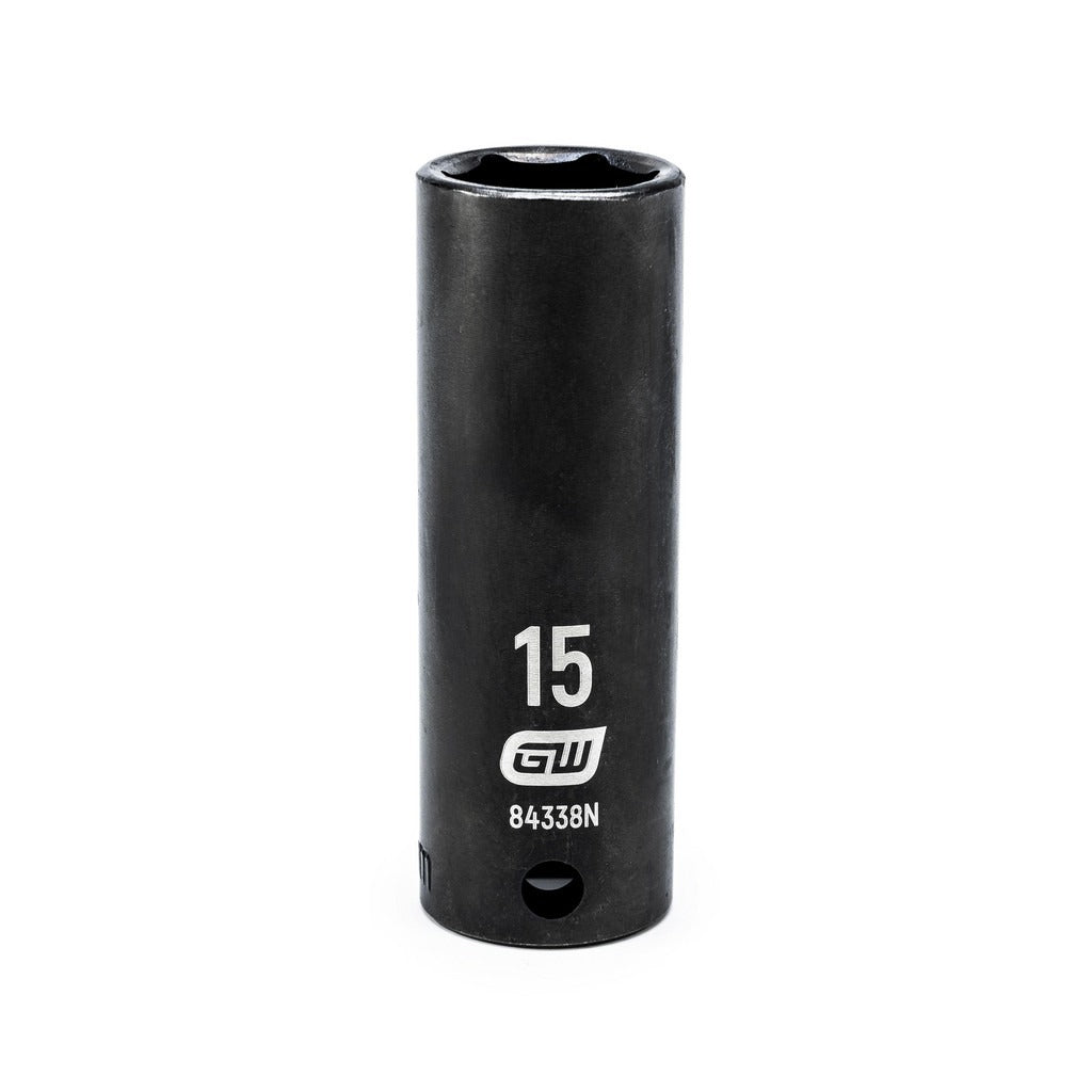 GEARWRENCH Gearwrench 84338N Impact Socket 3/8 in Drive 15mm 6-pt