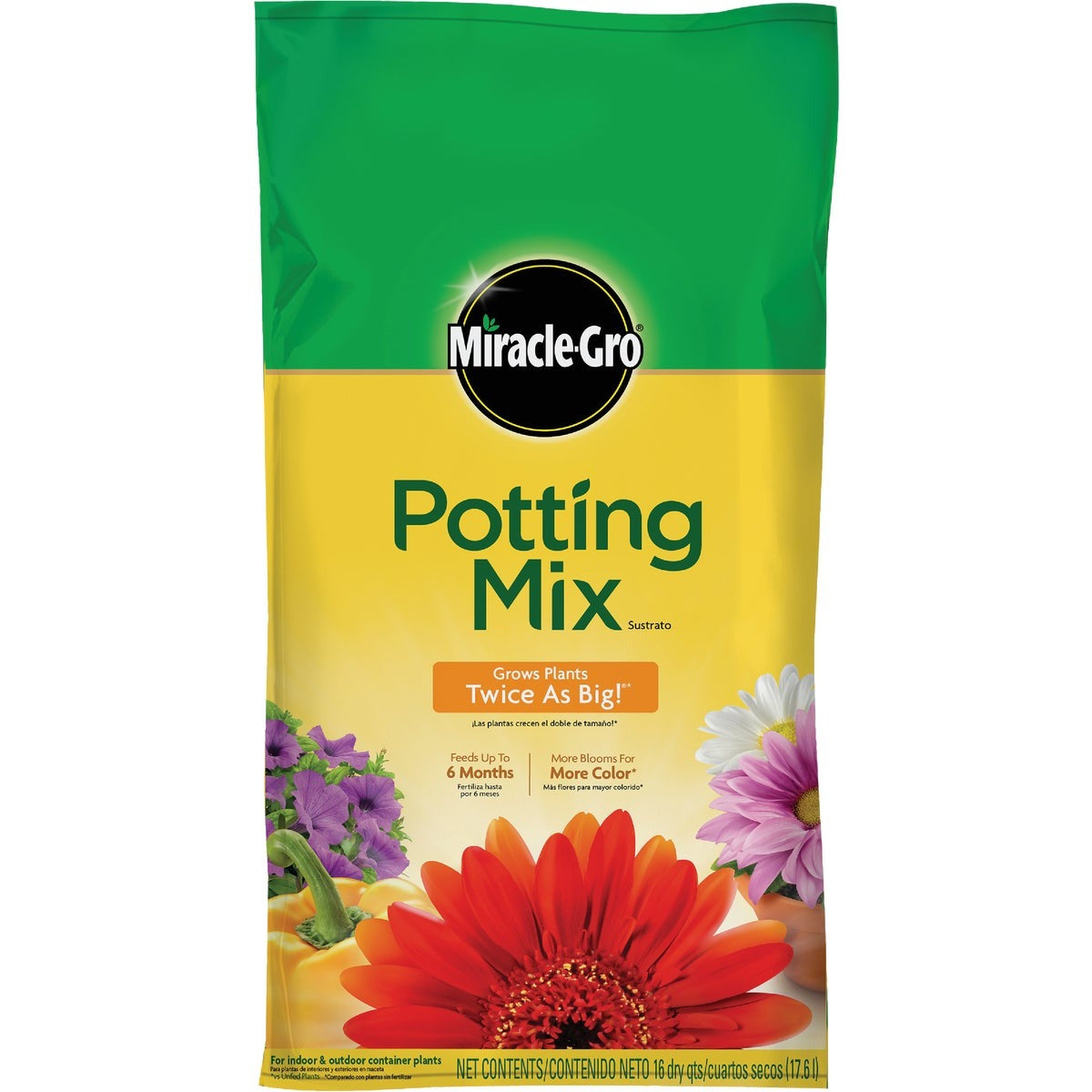 MIRACLE-GRO Miracle-gro 75686301 Potting Mix 16 Qt Containers