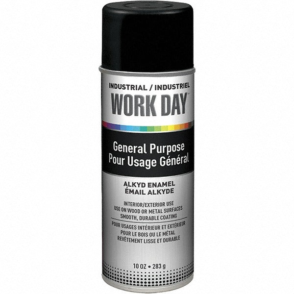KRYLON Krylon A04412007 Enamel Spray Paint Black Flat 10 Oz
