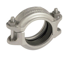 Victaulic L020489XE0 FireLock Style 489 2 in Grooved 316L Stainless Steel Coupling with E Gasket