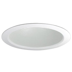 Nora Lighting NTM-513W White 5 Air-Tight Baffle Cone with White Flange