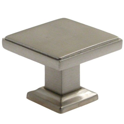 RUSTICWARE Rusticware 992SN Modern Square Cabinet Knob Satin Nickel