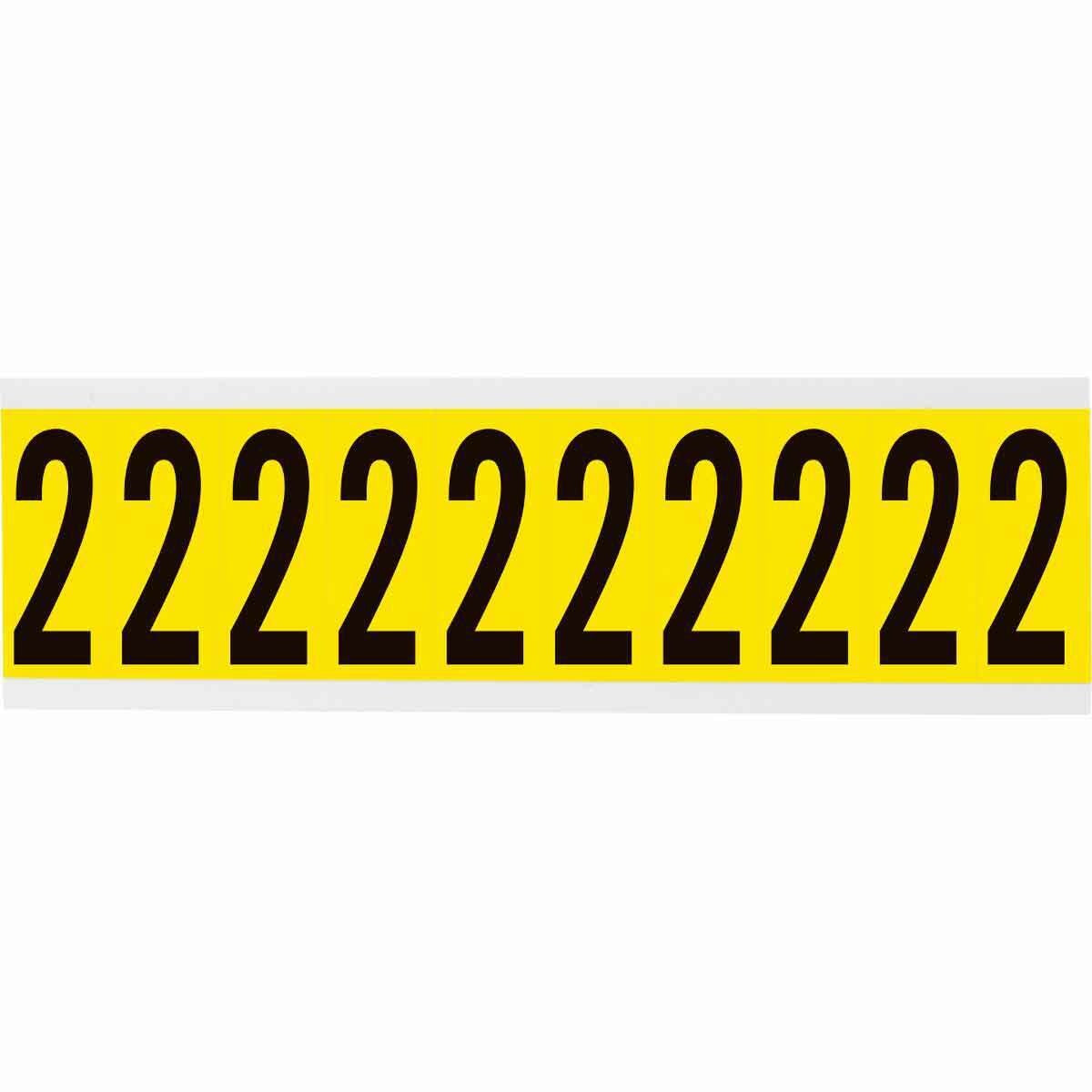 BRADY Brady 3440-2 2 in vinyl number label 10/pack