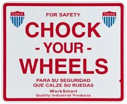 VALUE COLLECTION Value Collection WS-MH-DOCK1-144 Chock Your Wheels Sign