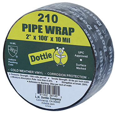 LH DOTTIE LH DOTTIE 210 Pipe Wrap 2 IN x 100 FT 10 MIL