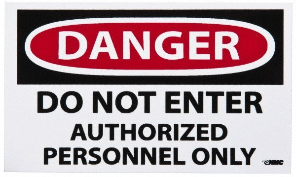 ACCUFORMNMC Accuformnmc D200AP Security Admittance Label 5x3 in 5-pack