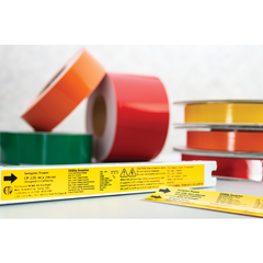 HellermannTyton 558-00312 Adhesive Labels Solid Color Continuous Roll 250 ft/roll