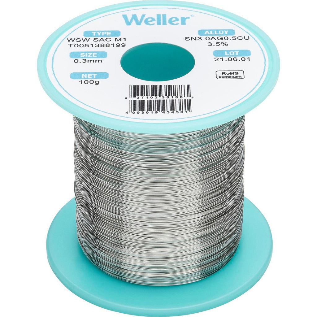 WELLER Weller T0051388199 Lead Free Solder Spool 100g