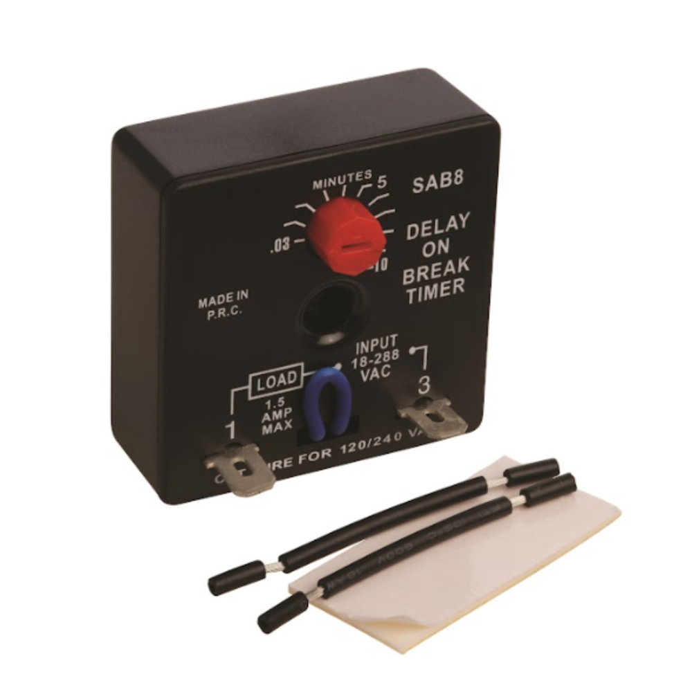 SMART ELECTRIC Smart Electric SAB8 Adjustable Delay On Break Timer 18-240 VAC/VDC (2-wire)