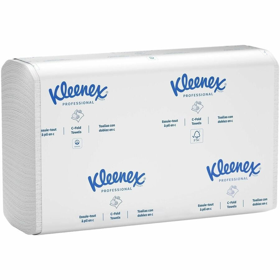 KIMBERLY-CLARK Kimberly-Clark KCC01500 Kleenex C-Fold Towels 10.125 x 13.15 inches 16/150 per Carton