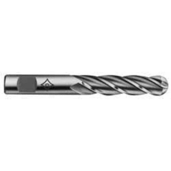 CLEVELAND CONTROLS Cleveland C33325 Ball End Mill 0.375 in 4 Flute Hss
