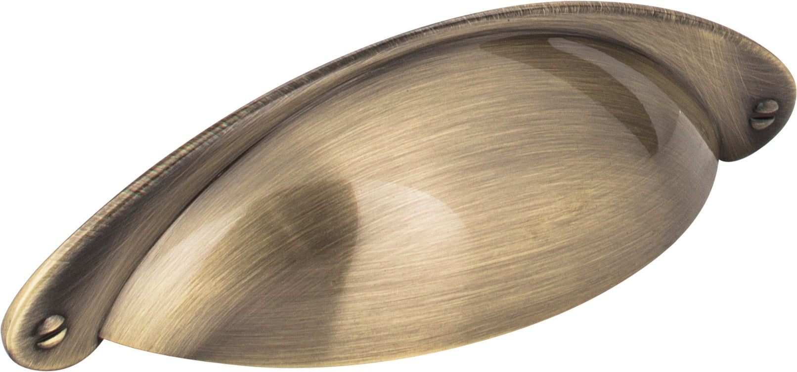 JEFFREY ALEXANDER Jeffrey Alexander 8233-AB Cabinet Cup Pull Lyon Brushed Antique Brass