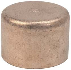 MUELLER INDUSTRIES Mueller Industries W 07008 Wrot Copper End Cap 5/8 in
