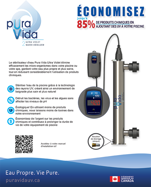 SELECT POOL PRODUCTS SELECT POOL PRODUCTS PV2-42C PuraVida2 UV Pool Water Sterilization System