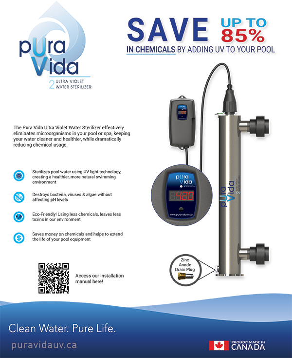 SELECT POOL PRODUCTS SELECT POOL PRODUCTS PV2-42C PuraVida2 UV Pool Water Sterilization System