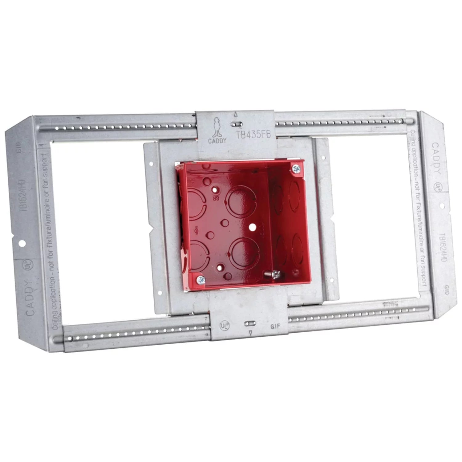 Erico Grid Box Erico TBFB Heavy Duty Telescoping Bracket Assembly with Fire Alarm Box ...