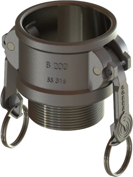 CAMPBELL CAMPBELL B-AL-200 Standard Cobra Cam & Groove Coupling