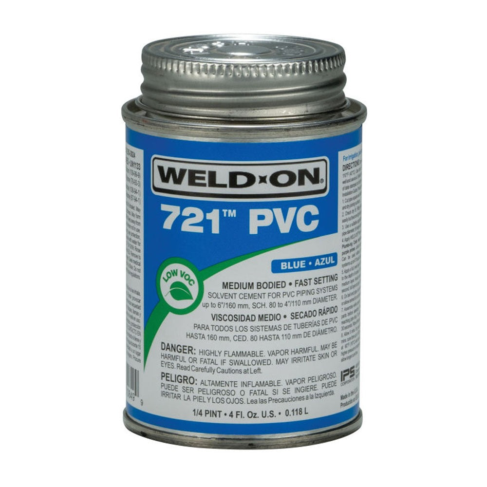 IPS Ips 10849 721 PVC Cement 0.25 Pint (1 Pack)