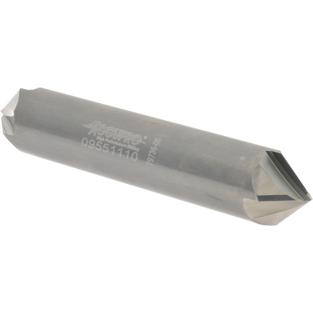 ACCUPRO Accupro 2500094 Chamfer Mill 3/4 in 4 Flute Solid Carbide