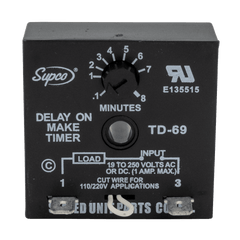 Supco TD69 1 Amps 19 to 250 Volts Timer