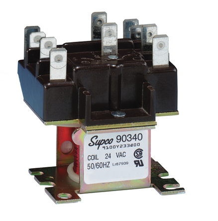 Supco TP90340 - Relay, 24 VAC, DPDT