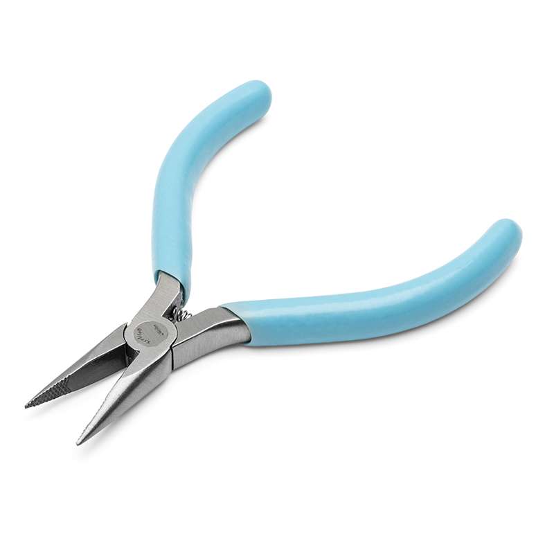 Xcelite L4VN ESD Cushion Grip Midget Needle Nose Plier with Serrated Jaw, 4 in Long