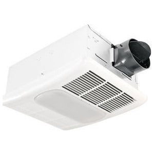 DELTA BREEZ Delta Breez RAD80L BreezRadiance Single Speed Bath Fan and Heater With Light 1300W (80 CFM)