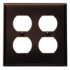 Leviton 85016 Wallplate 2 Gang Standard Size Thermoset Brown