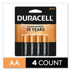 Duracell DURMN1500B4Z CopperTop Alkaline Batteries AA 4/PK