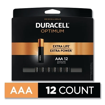 Duracell Duropt2400B12pr Optimum Alkaline Battery 1.5 V AAA 12/PK