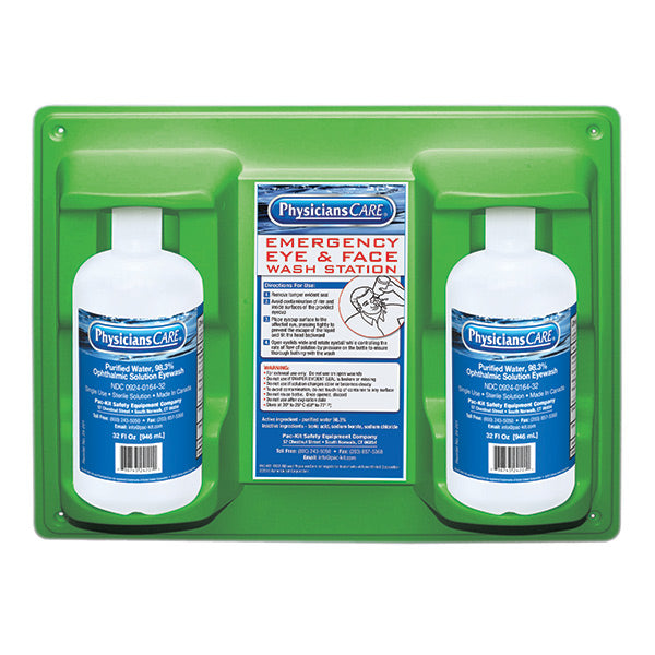 Physicians Care 24-300 Eyewash Station Double Bottle 32 oz Replacement MPN