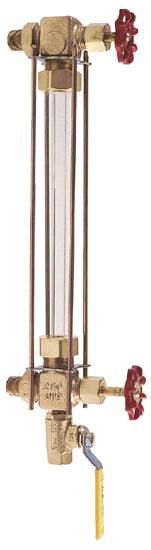 Apollo Valves 24-301-00 1/2 Inch Bronze Liquid Level Gauge with 12 Inch Glass and Rod