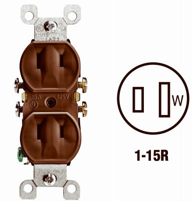 LEVITON Leviton Mfg Co 007-00223-000 Duplex Outlet 15A 125V 10-pack