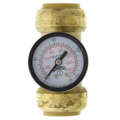 SharkBite 24440 Pressure Gauge with 1 x 1 x 3/4 Tee Lead Free