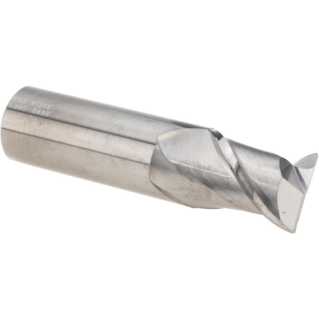 KYOCERA SGS PRECISION TOOLS Sgs 91256 Corner Radius End Mill 1in 2 Flute Solid Carbide