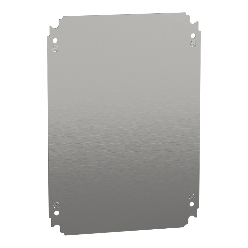 Schneider Electric NSYMM43 Square D Plain Galvanized Steel Mounting Plate 13.8 Inch x 9.8 Inch