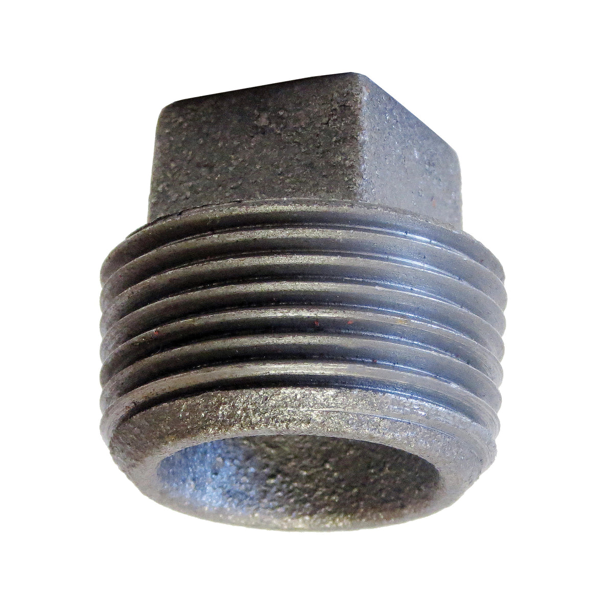 Anvil 319902482 Fig 387 Cored Square Head Plug, 1-1/4 In Nominal, Mnpt End Style, 125 Lb, Cast Iron, Galvanized, Domestic