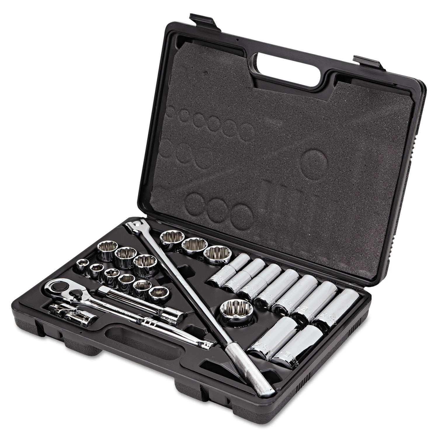 STANLEY Stanley 85-434 1/2-inch drive socket set (26-piece)
