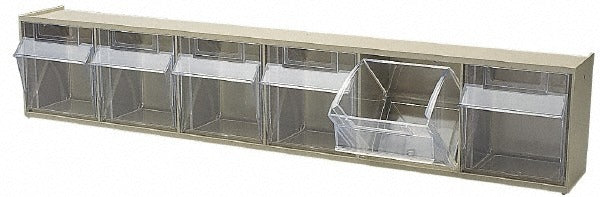 QUANTUM STORAGE SYSTEMS Quantum Storage QTB306IV 6-compartment Tip-out Bin Organizer
