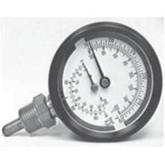 Westwood H25-1 Tridicator Gauge 70 to 230DEG F 0-75PSI and 0-170'-H2o