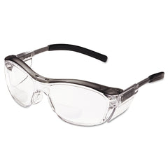 3M 7000052798 Nuvo Reader Protective Eyewear +2.0 Diopter Clear Anti-Fog Lens Gray Frame