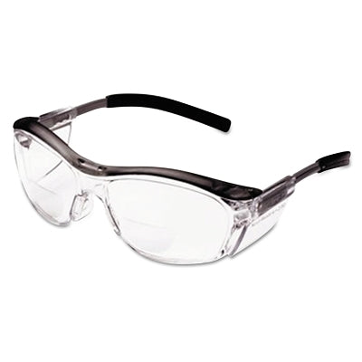 3M 7000052799 Nuvo Reader Protective Eyewear +2.5 Diopter Clear Anti-Fog Lens Gray Frame